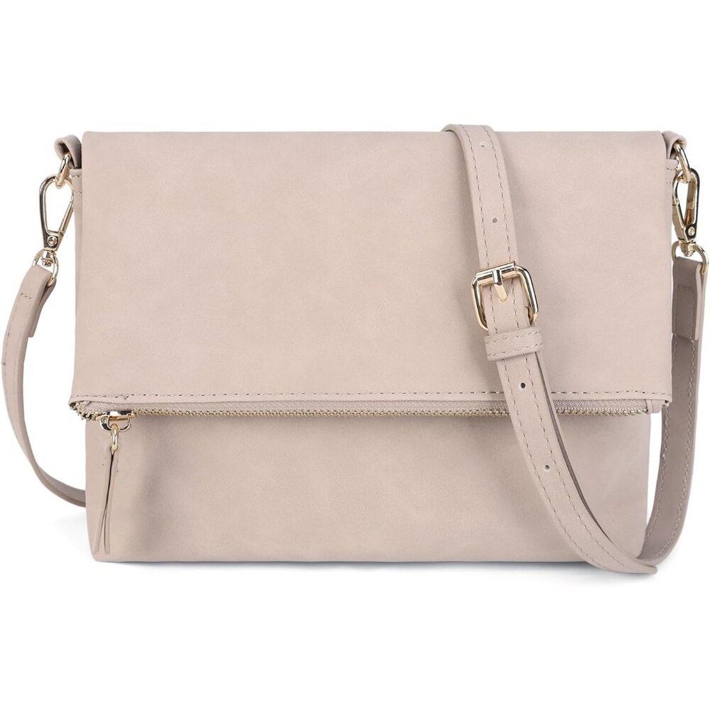 〽️Women Light Pink Multi-Functional Wristlet Crossbody Purse Shoulder Bag